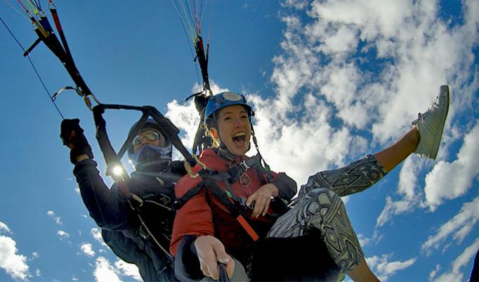 Action Gleitschirmtandemflug in Österreich